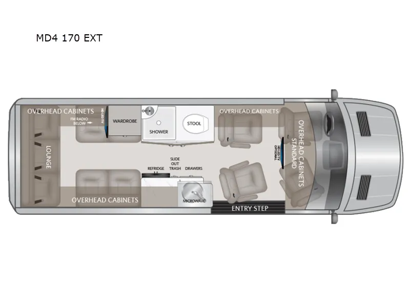 2027 Midwest Automotive Designs Patriot MD4 170EXT floor plan