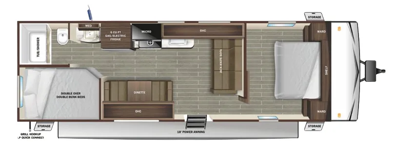 2023 Starcraft Autumn Ridge 26BH - Floor plan