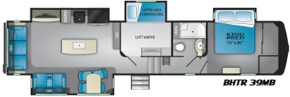 Heartland Bighorn Traveler 39 floor plan
