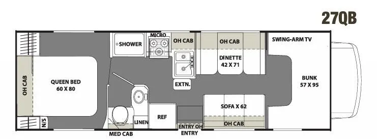 Coachmen Freelander Value Leader 27QB floor plan