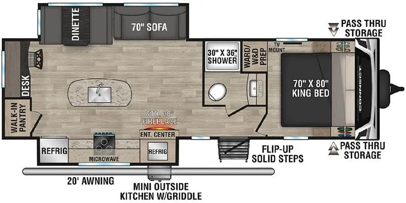 K-Z Connect C292RDK floor plan