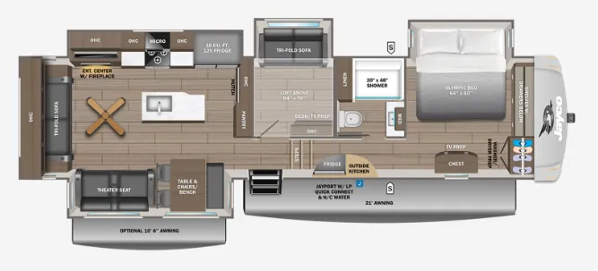 2027 Jayco Eagle 355MBQS - Floor plan