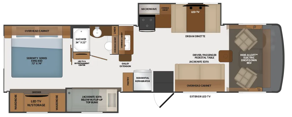 Fleetwood Flair 33B6 floor plan