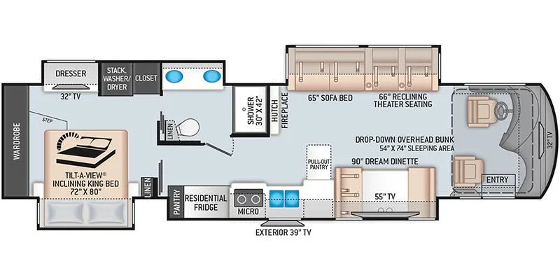 Thor Motor Coach Venetian L40 floor plan
