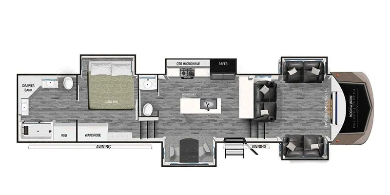 Heartland Bighorn BH 3930 FL floor plan