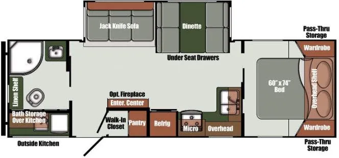 Gulf Stream Gulf Breeze Signature 28CRB floor plan