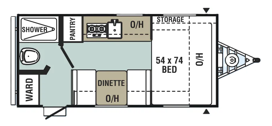 Forest River Viking Saga 16SFB floor plan