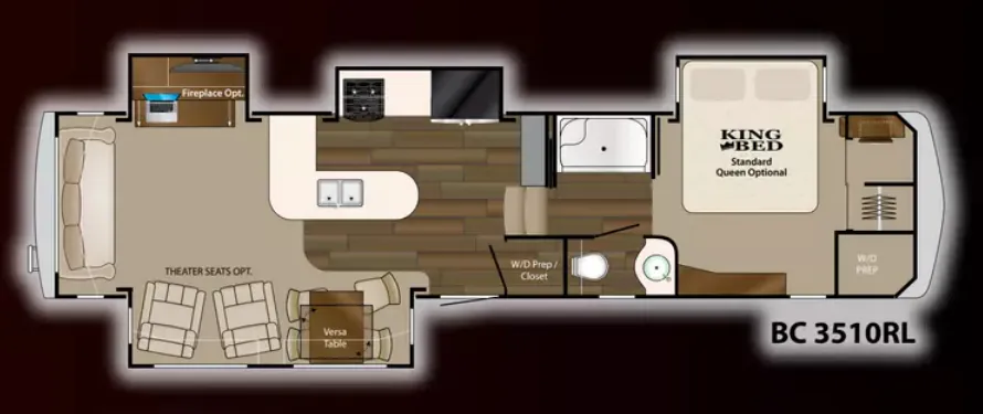 Heartland Big Country Gold Edition 351ORL floor plan