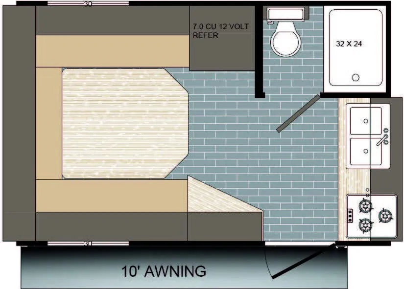 Sunset Park RV Retro 126 floor plan