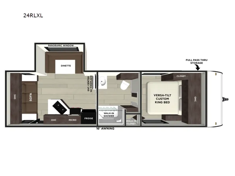 2026 Forest River Wildwood X-Lite 24RLXL - Floor plan