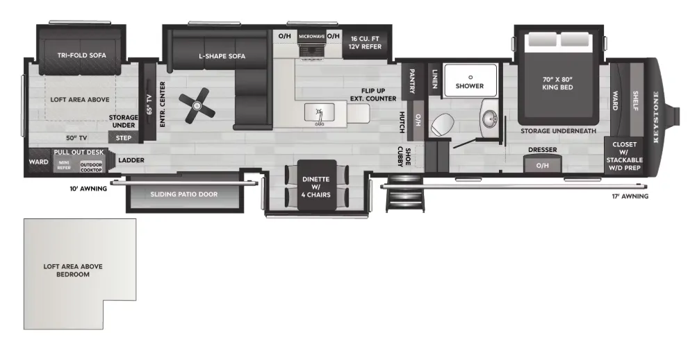 2026 Keystone Sprinter 3950SSP - Floor plan