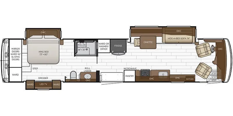 Newmar Dutch Star 4311 floor plan