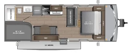 2026 Highland Ridge Open Range Colt 26DB floor plan