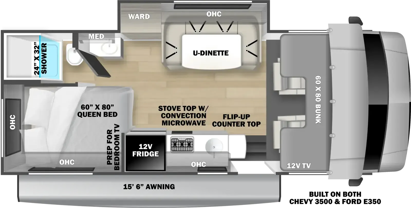Forest River Sunseeker LE 2150SLE floor plan