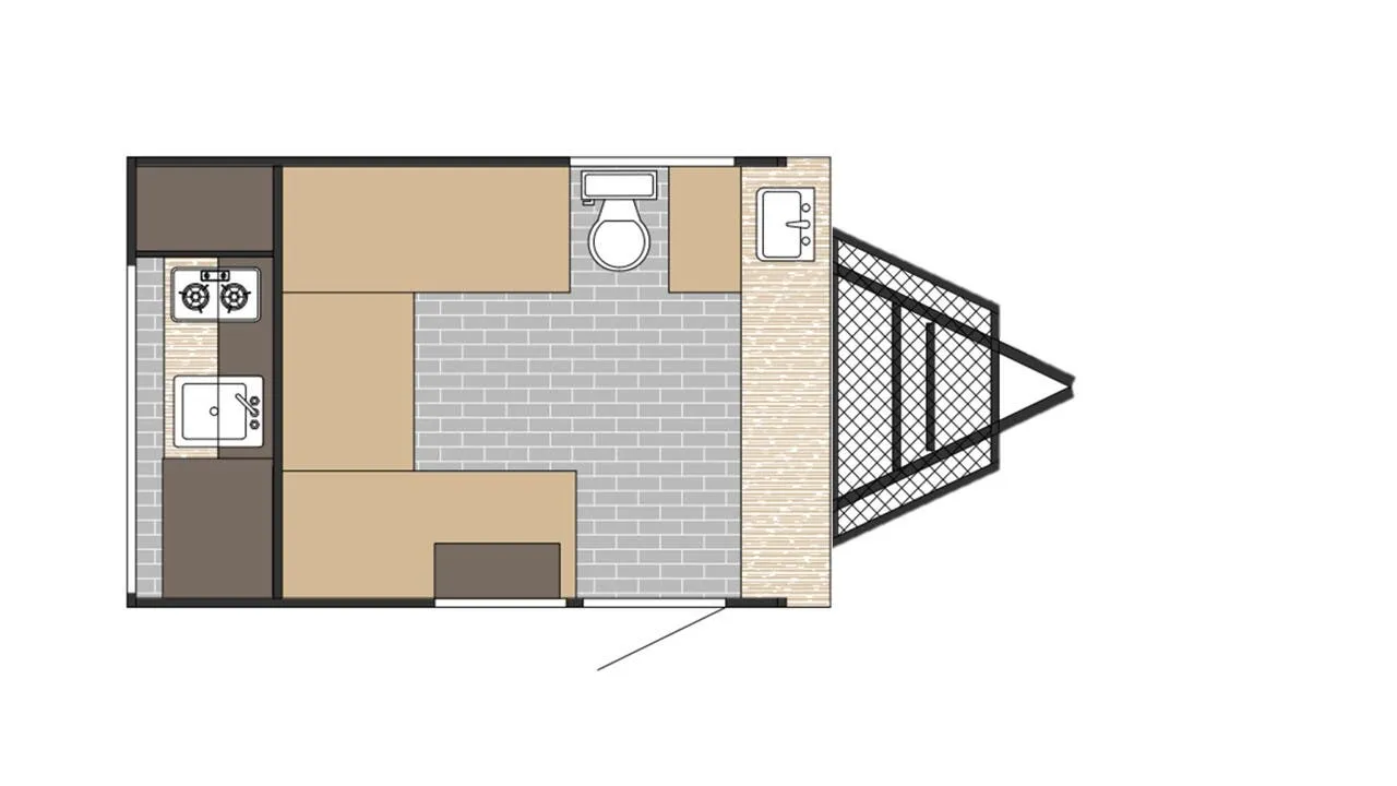 2026 Sunset Park RV SunRay 129 - Floor plan