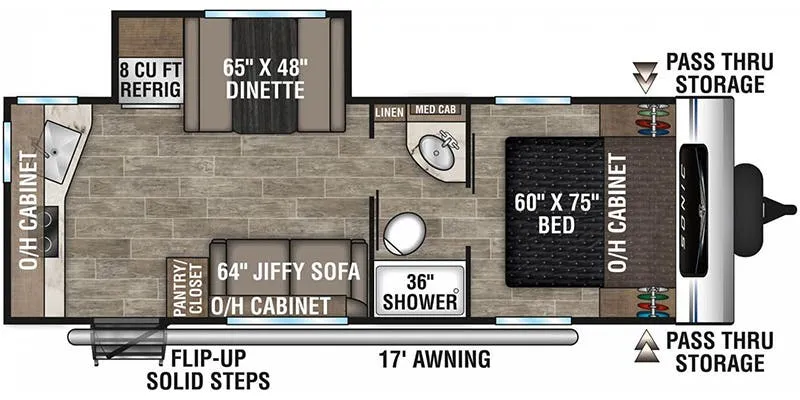 2022 Venture RV Sonic SN231VRK - Floor plan