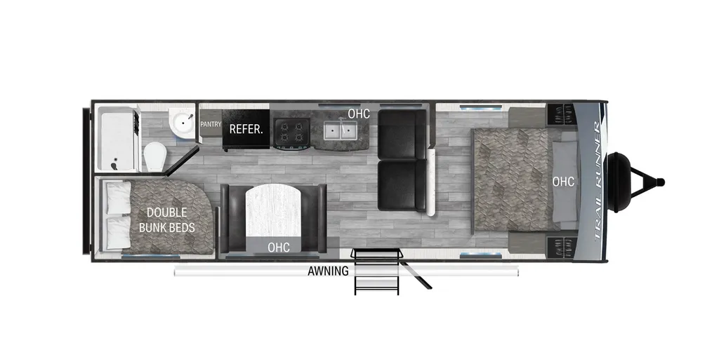 2024 Heartland Trail Runner 251BH floor plan
