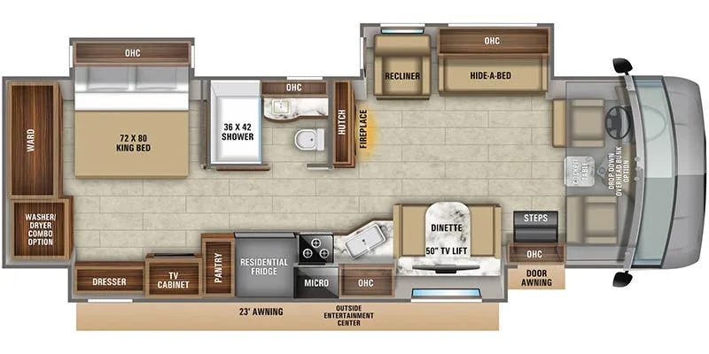 2021 Jayco Precept Prestige 36H floor plan