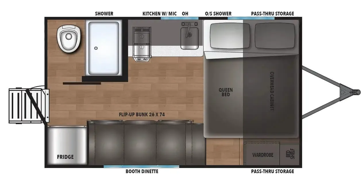 Coachmen Northern Spirit Compact 160BH floor plan