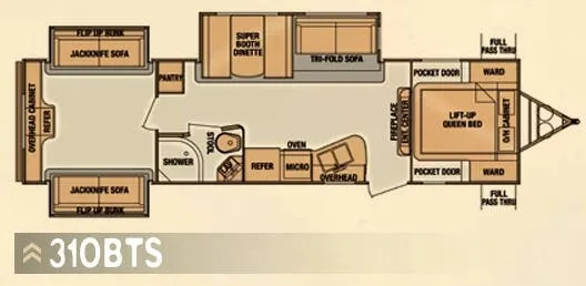 Cruiser RV ViewFinder Signature 31OBTS floor plan