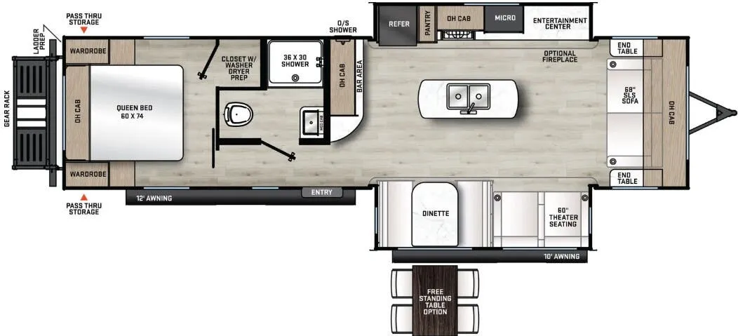 Coachmen Catalina Legacy Edition 283FEDS floor plan