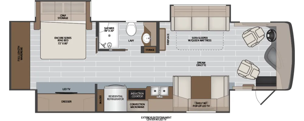 Holiday Rambler Nautica 34RX floor plan