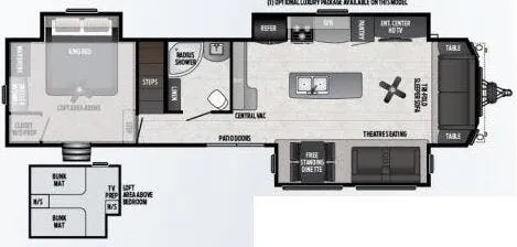 Keystone Retreat 39LOFT floor plan