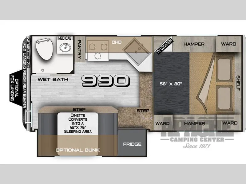 2026 Northwood Arctic Fox Camper 990 - Photo 3