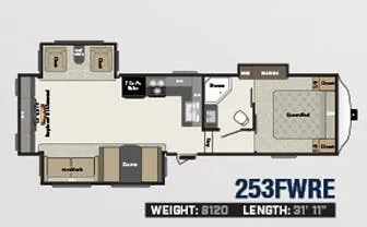 Keystone Springdale 253FWRE floor plan