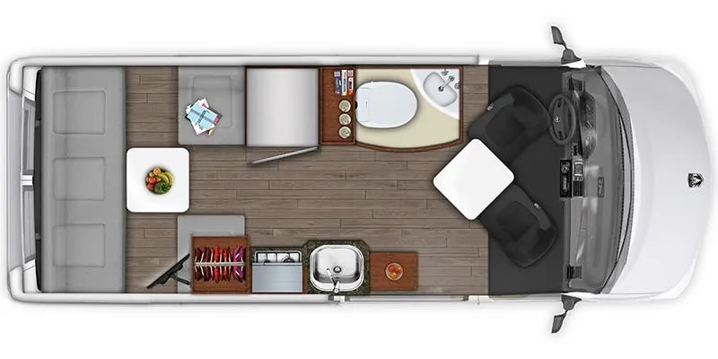 Roadtrek Play SRT Base floor plan