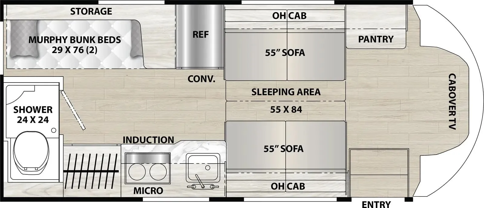 Coachmen Cross Trail EV 20BH floor plan