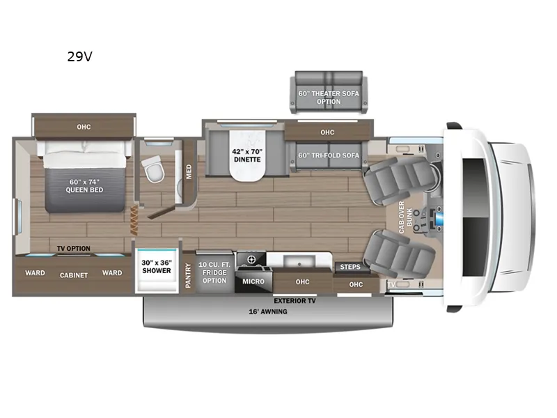 2026 Entegra Coach Esteem 29V - Floor plan