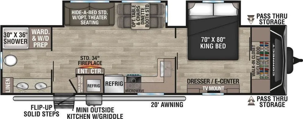 K-Z Connect C302RBK floor plan