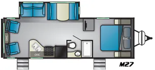 Heartland Mallard M27 floor plan