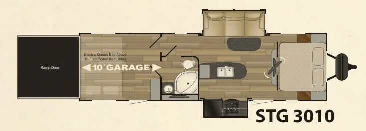 Cruiser RV Stryker STG 3010 floor plan