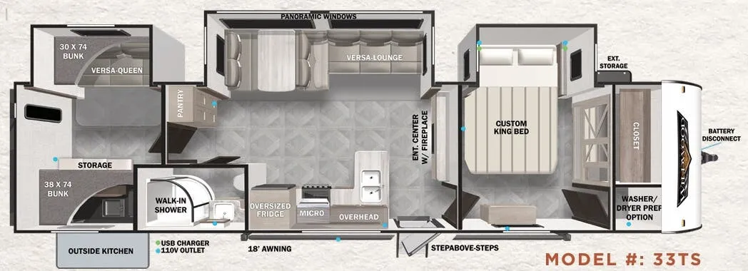 Forest River Wildwood 33TS exterior