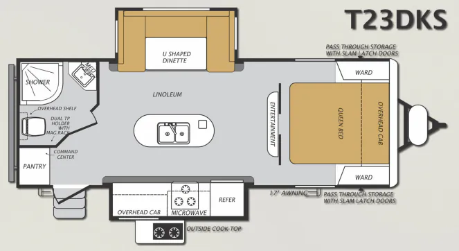 Forest River Wildcat Maxx 23DKS floor plan