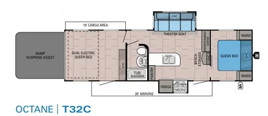 Jayco Octane T32C floor plan