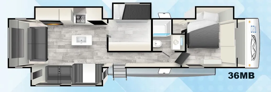 Forest River Wildcat ONE 36MB floor plan