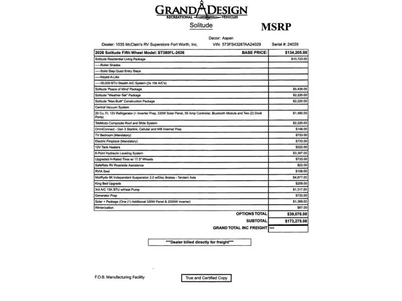 2026 Grand Design Solitude 380FL - Photo 4