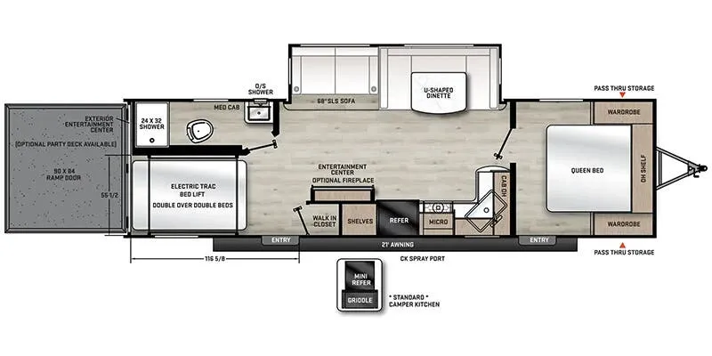 Coachmen Catalina Trail Blazer 27THS floor plan