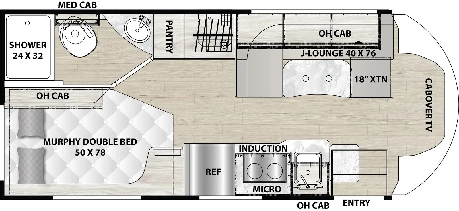2025 Coachmen Cross Trail 21XG - Floor plan