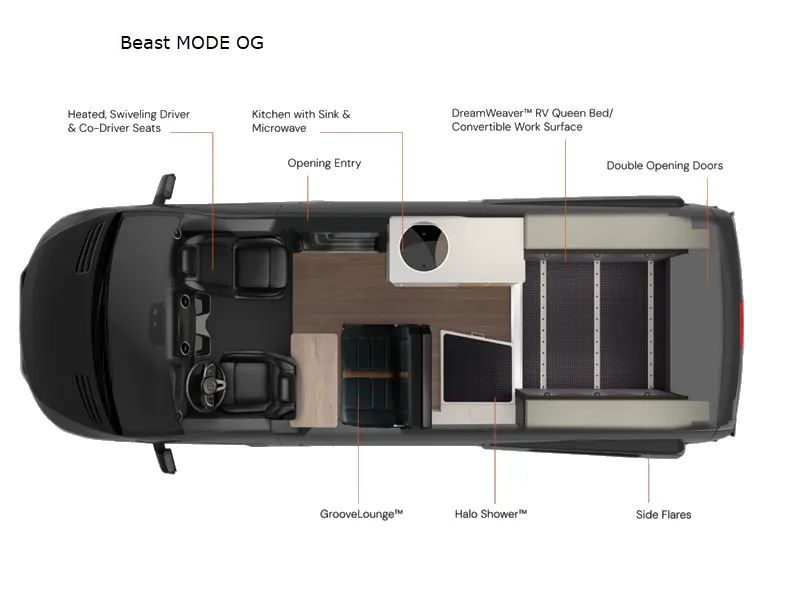 2026 Storyteller Overland Beast MODE OG floor plan