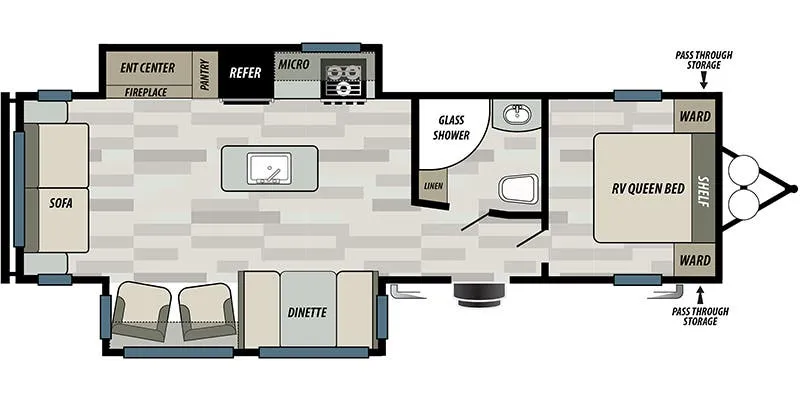 Forest River Sonoma 2805RE floor plan