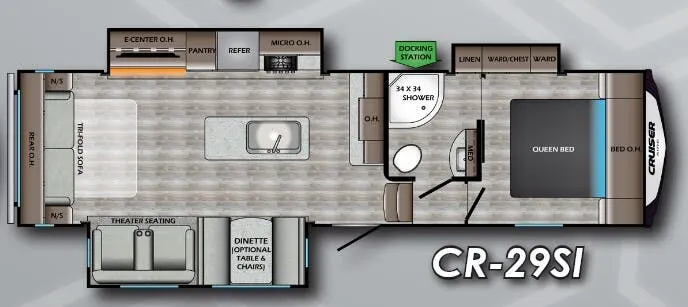 CrossRoads Cruiser Aire 29SI floor plan