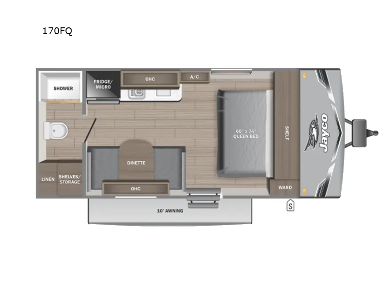 2027 Jayco Jay Flight SLX 170FQ - Floor plan