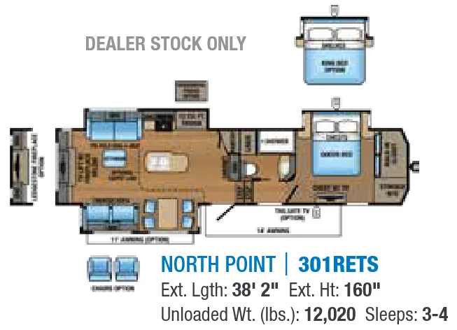 Jayco North Point 301RETS floor plan