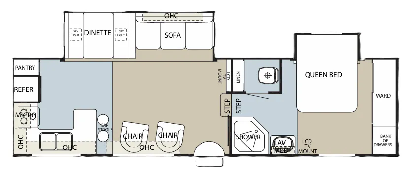 Forest River Cherokee 285KBS floor plan
