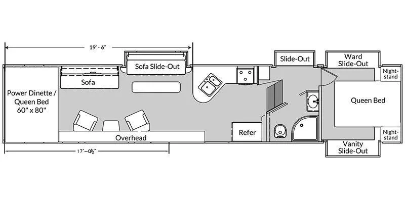 Genesis Supreme Genesis 40CKQS floor plan
