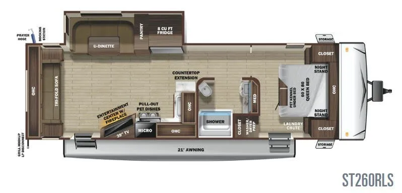Highland Ridge Silverstar Limited ST260RLS floor plan